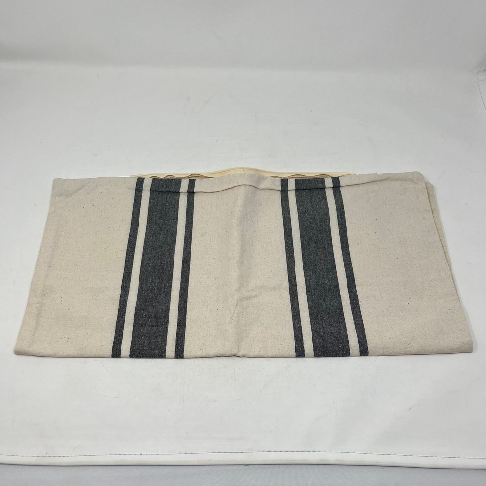 Hobby Lobby Farmhouse Grain‎ Sack Stripe Cotton Throw Pillow Cover 18x18 Cream
